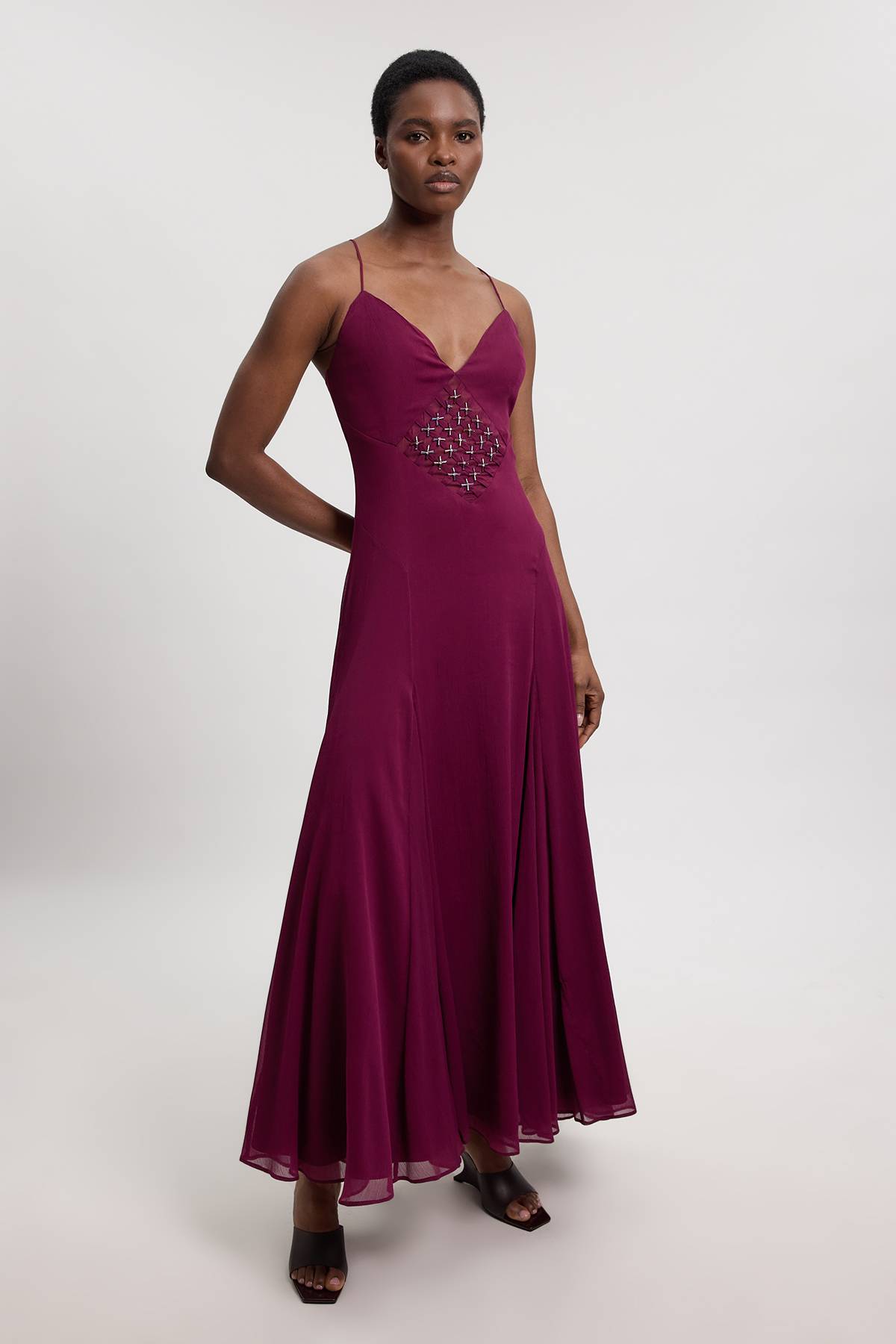 KarenMillen Robe Midi Ornée De Cristaux