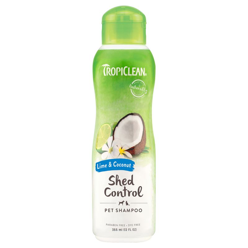 Après-shampooing TropiClean Shed Control citron vert et beurre de cacao