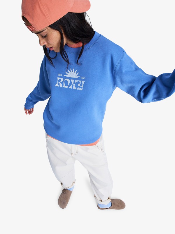 Surf Stoked Brushed Vint Sweat Bleu Femme