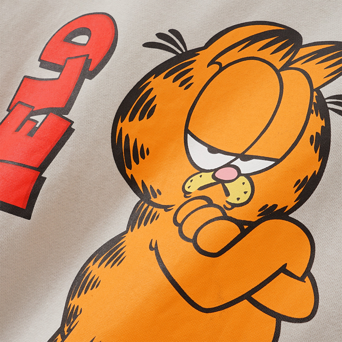 Beatwear Garfield Sweatshirt mit Print hellgrau