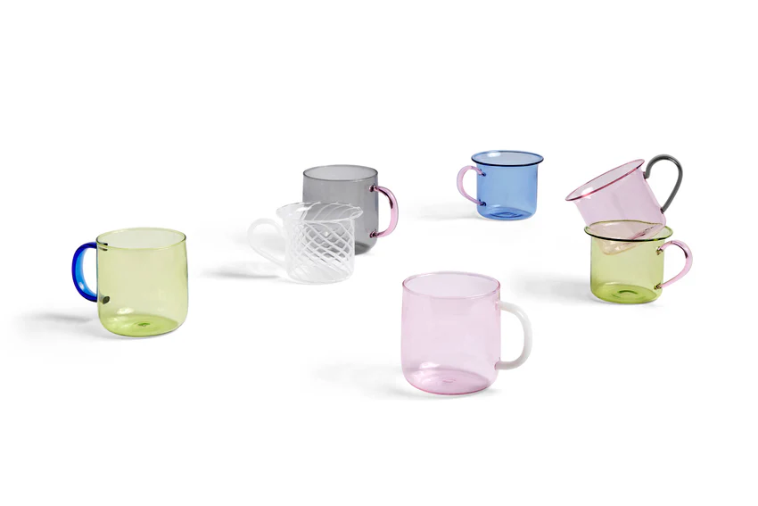HAY  Borosilicate kop, blå - sæt af to