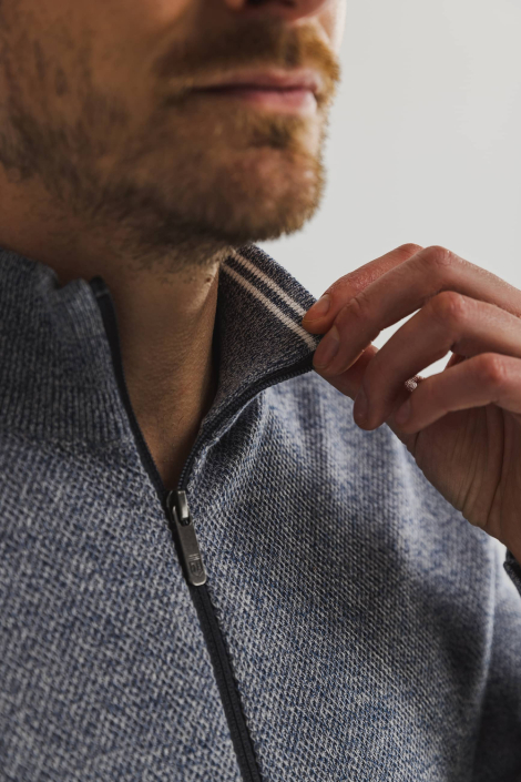 State of Art blauwe heren vest