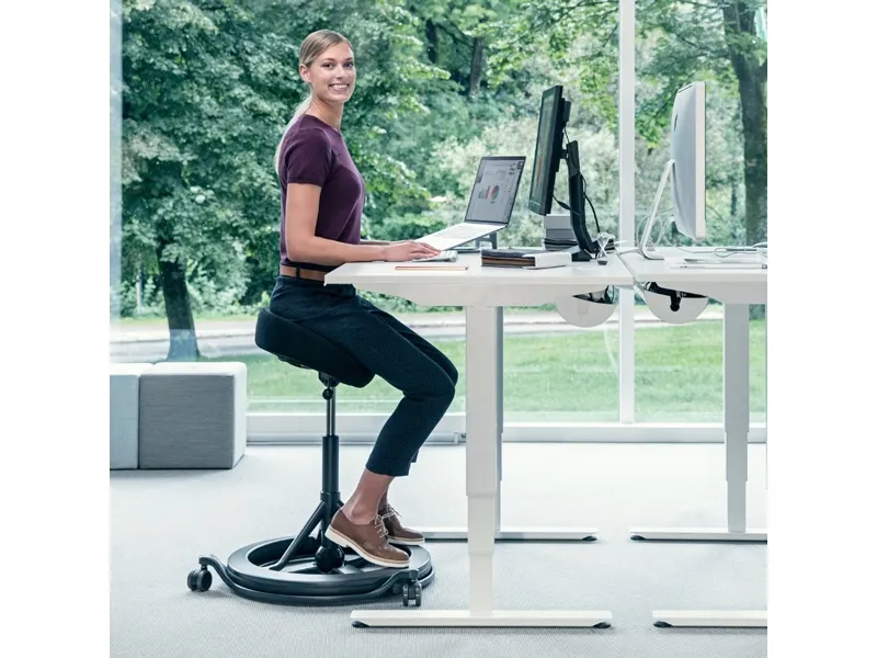 BackApp Nordic wool sort, sort understel med sort kugle
