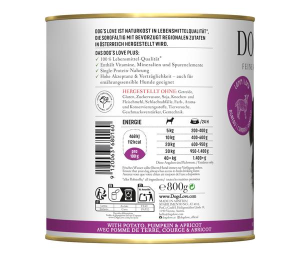 DOG'S LOVE Nassfutter für Hunde Adult, 6 x
