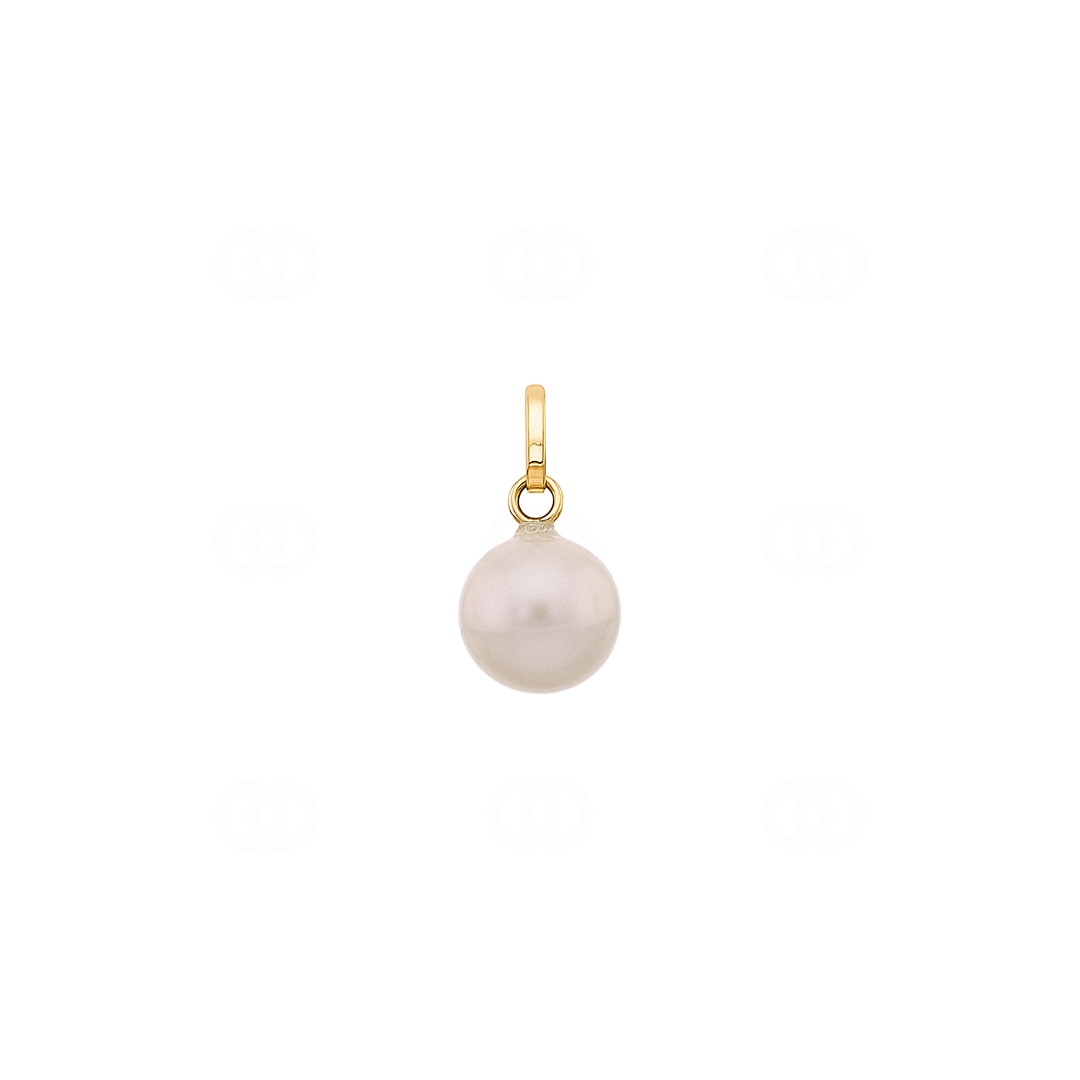 Anhänger 750/18 K Gelbgold mit Süsswasserzuchtperle Ø 8mm