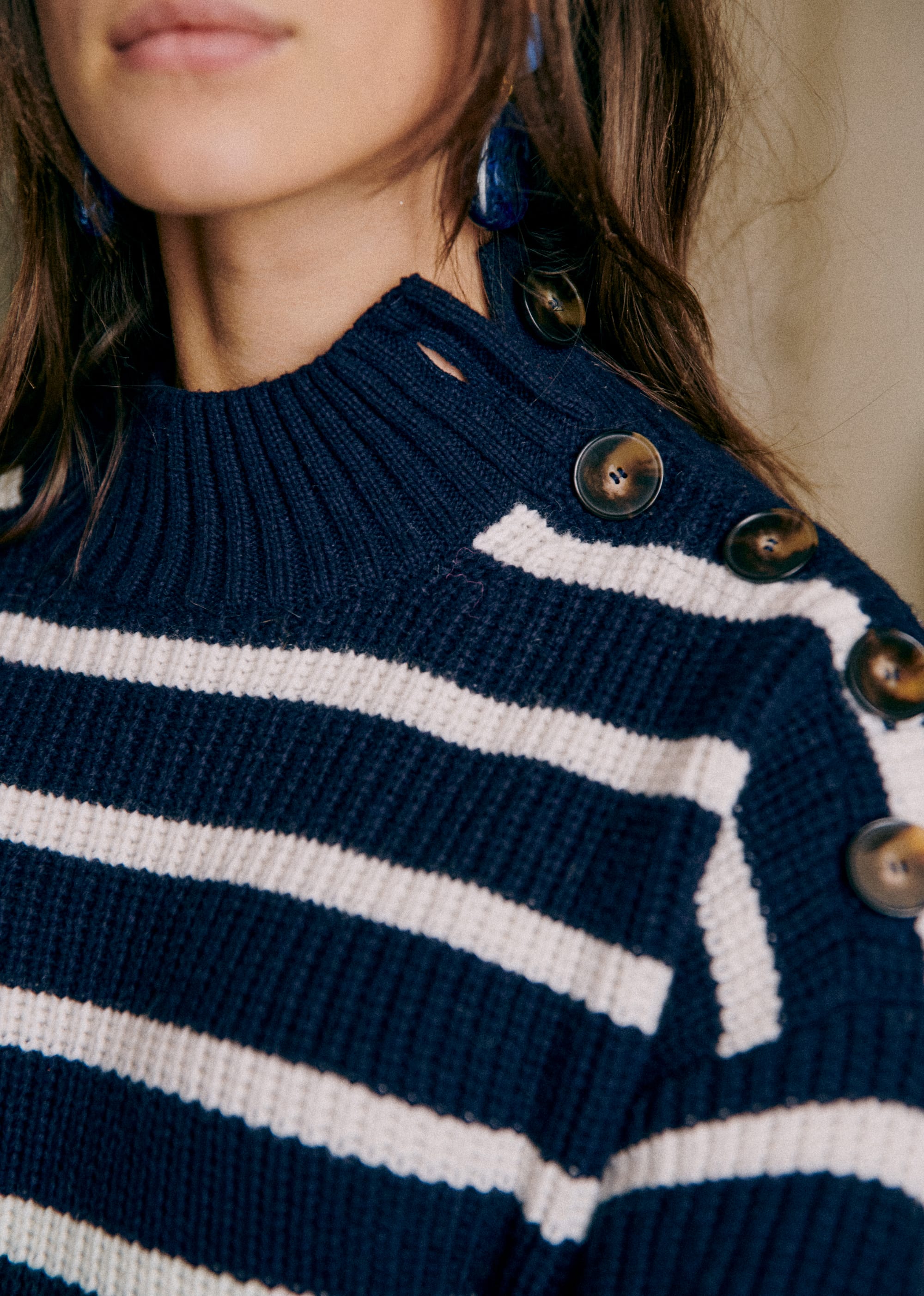 Pull Adrian - Marine / Ecru - E-SHOP/MAILLE 5905461