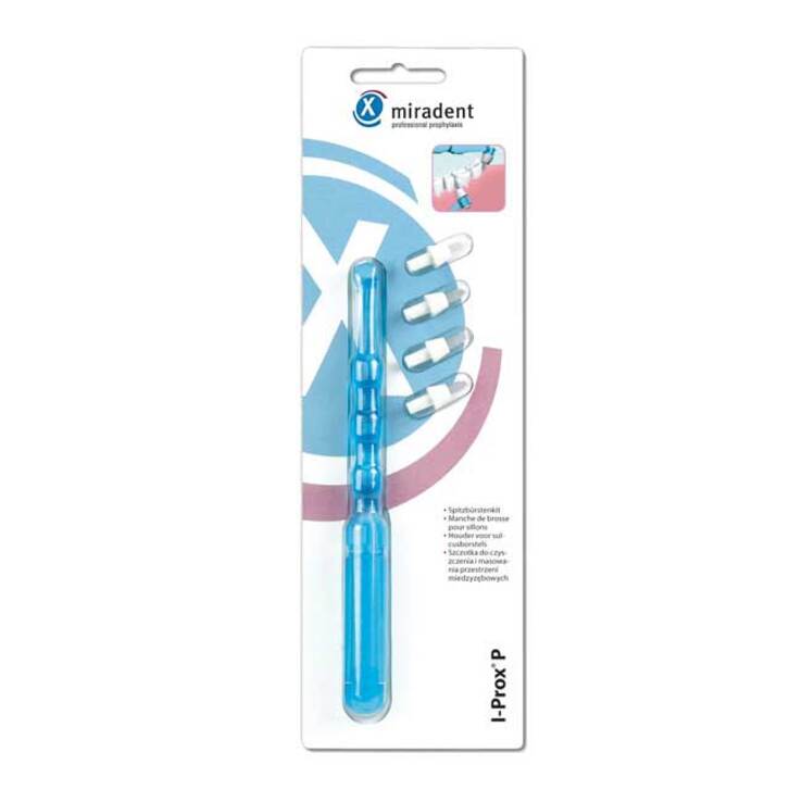 Miradent Spitzbürsten-Kit I-Prox P blau trans., 1 St
