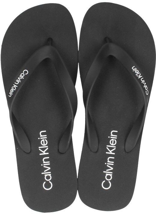 Calvin Klein Flip Flop Rubber zwart