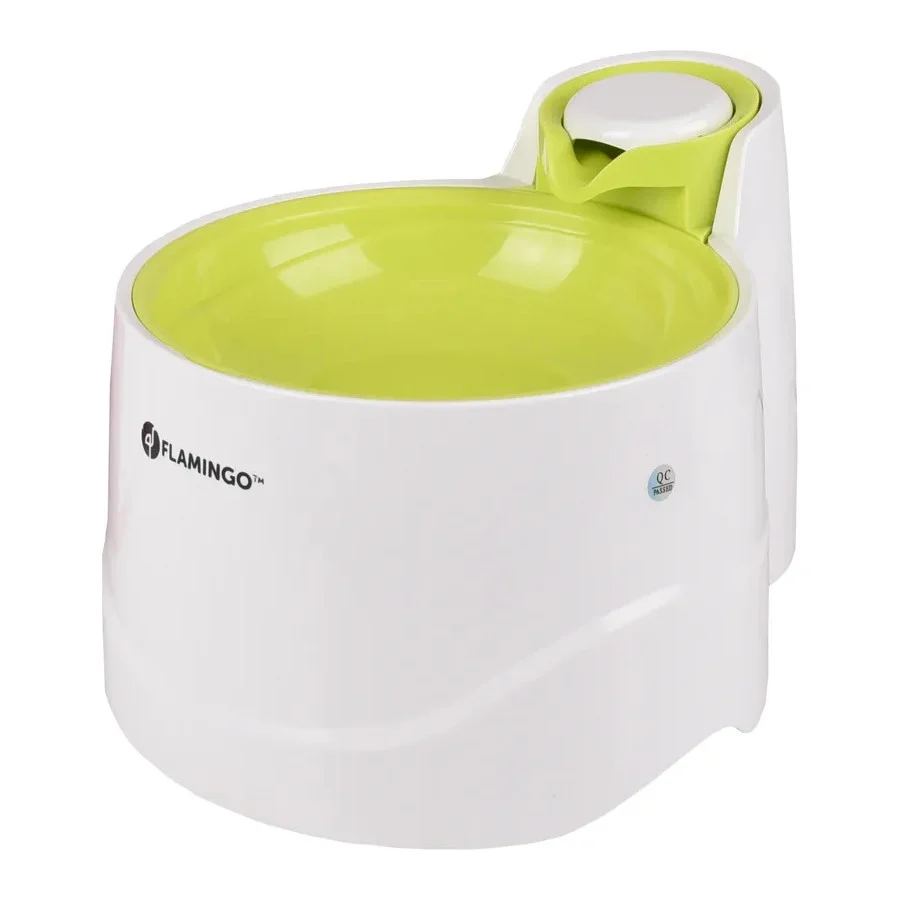 Fonte de água Flamingo Bellagio Verde para cães e gatos