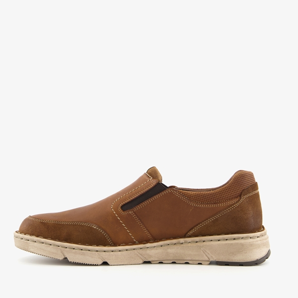 Hush Puppies heren leren instapper bruin