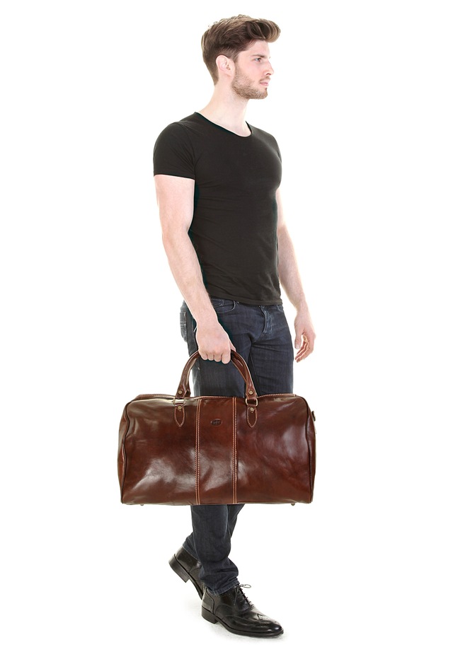 Piké Reisetasche »CALABRIA GRANDE« echt Leder, Made in Italy