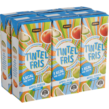Jumbo Tintelfris Appel-Perzik Smaak 6 x 200ML