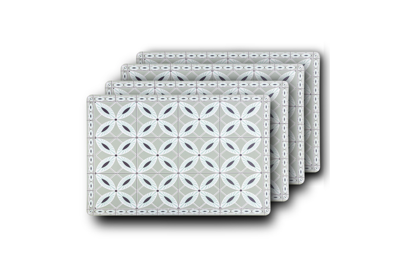 Westmark Arabesque Tischsets  4 Stück 43,5 x 28,5 cm  grün