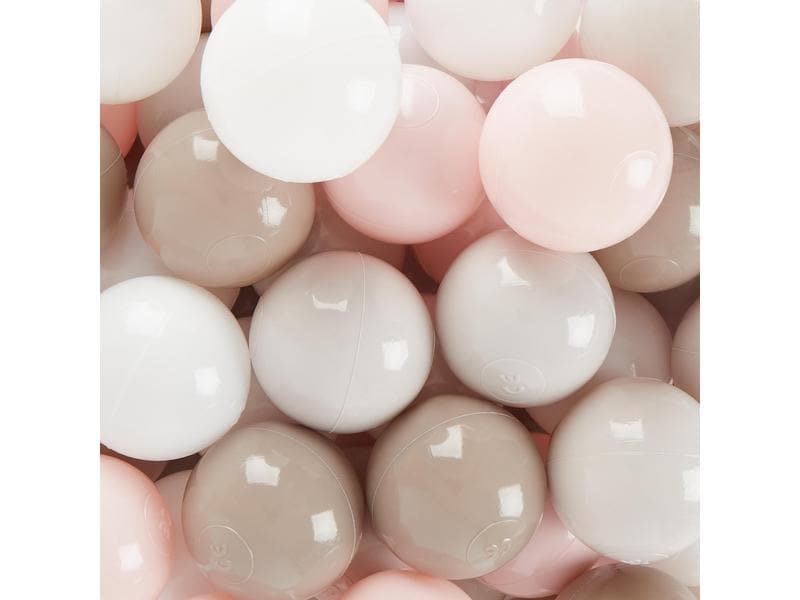 bieco Bälle für Bällebad 100 Stk. Cotton Bälle fürs Spielen