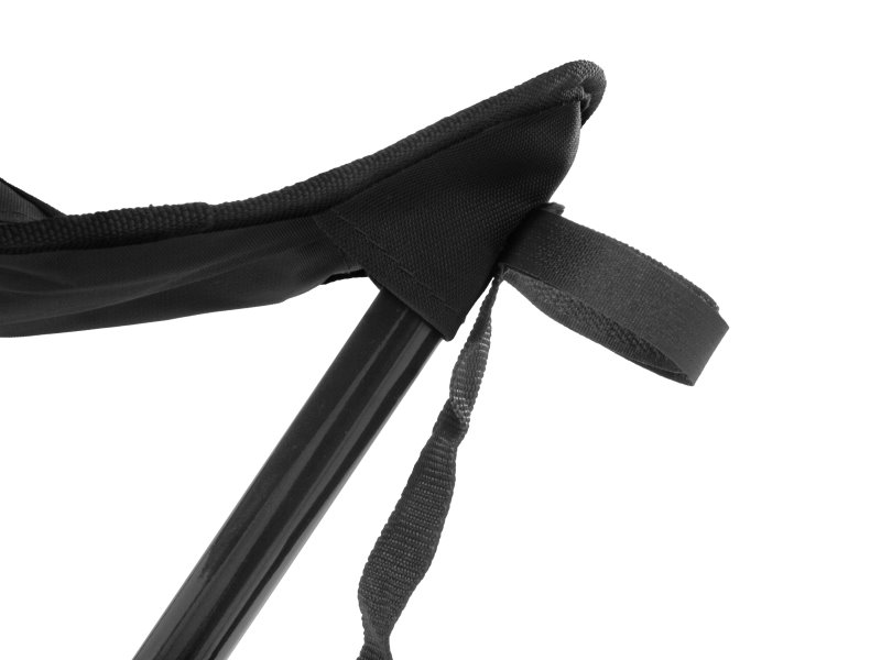 Dreibeinhocker 'Travelchair' Stahl schwarz