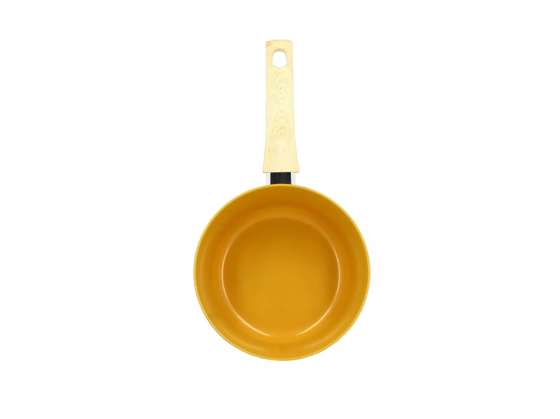 Menastyl - Casserole 20cm Colorama Safran- En Aluminium - Revetement Antiadhesif En Ceramique