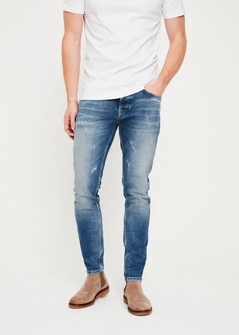 Bowie slim tapered jeans blauw (BLW.USM)