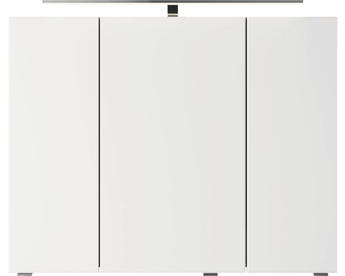 Pelipal Xpressline 4035 spiegelkast, 90 x 14,5 x 70,3 cm, grijs, 3-deurs, LED, IP44