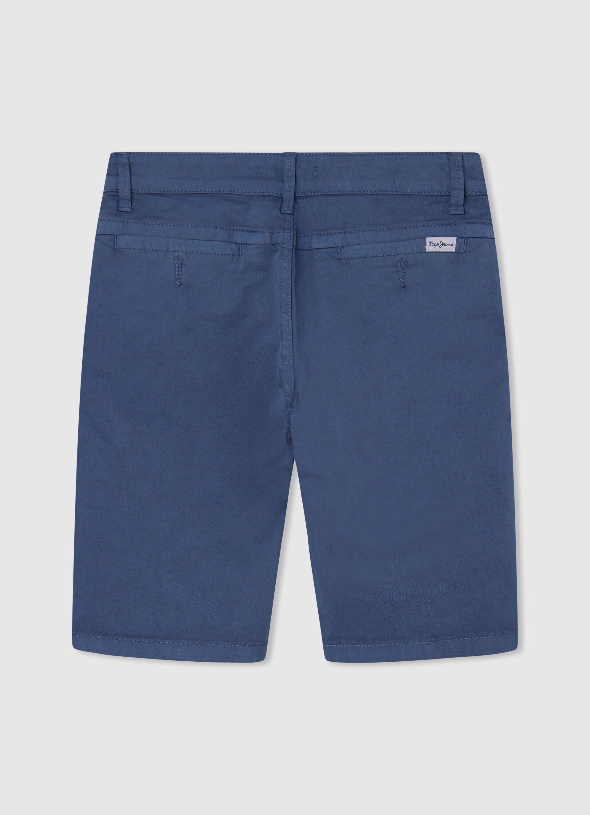 Bermuda chino de corte regular - azul jarman