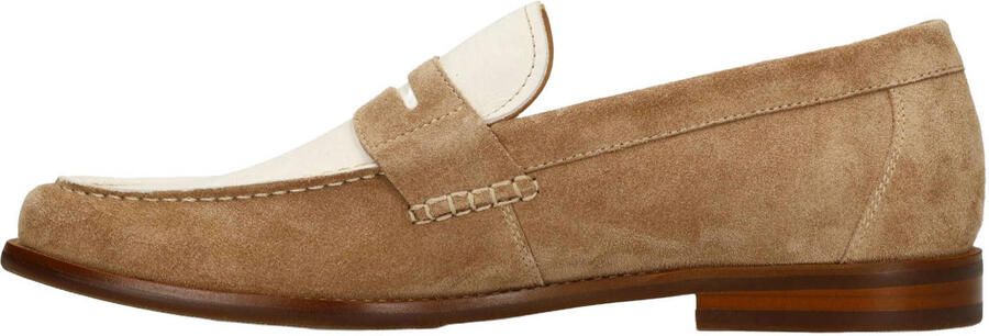 Manfield Heren Taupe suède loafers