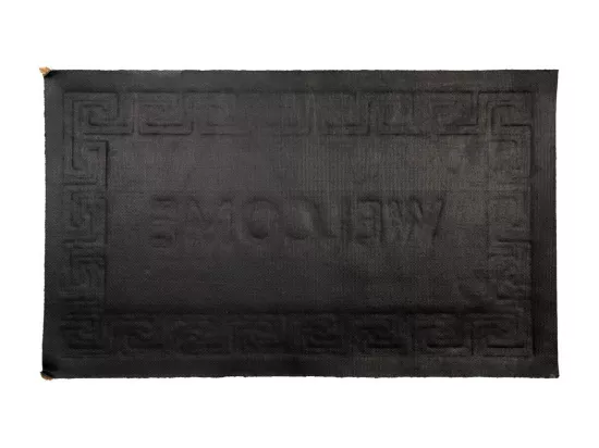 Tapis d'entrée en fibre pressée marron 45x75
