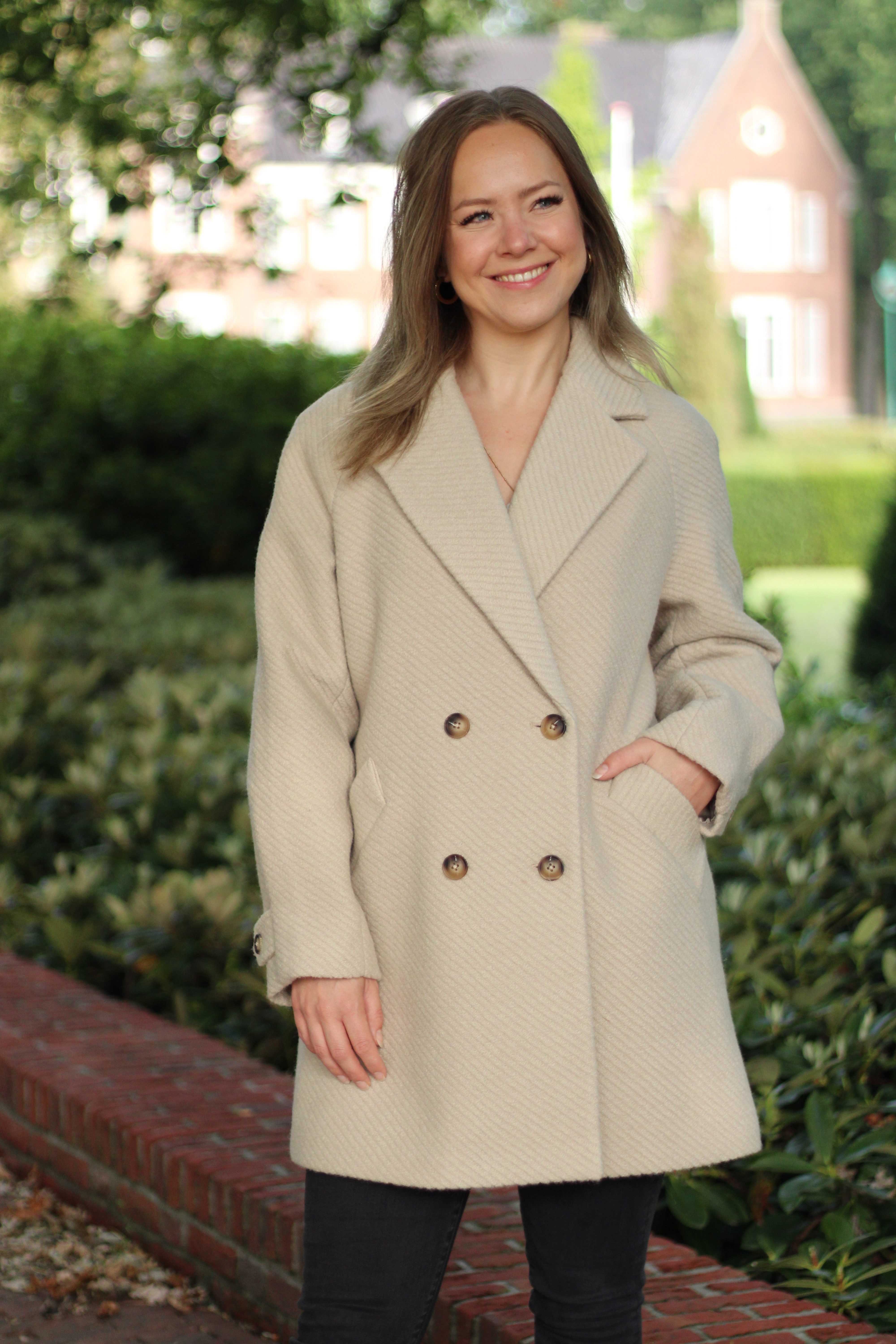 Rino & Pelle - Serena Double Breasted Coat - Green Mist