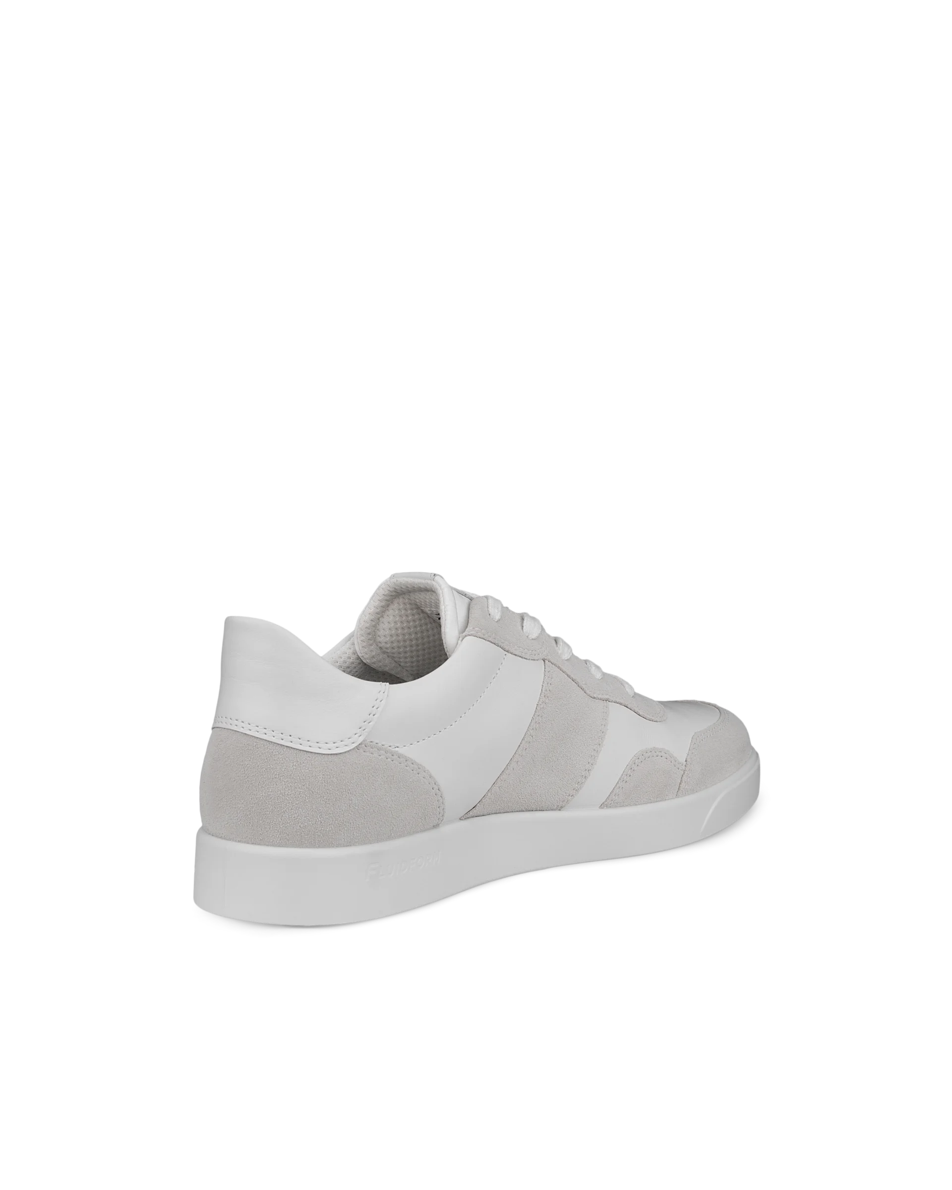 ECCO STREET LITE M Herren Sneaker aus Veloursleder Weiß