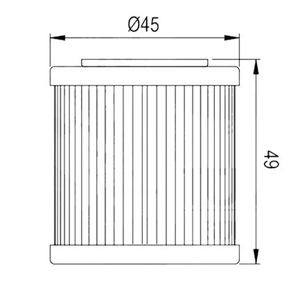 Filtre à huile HifloFiltro HF182 Type origine