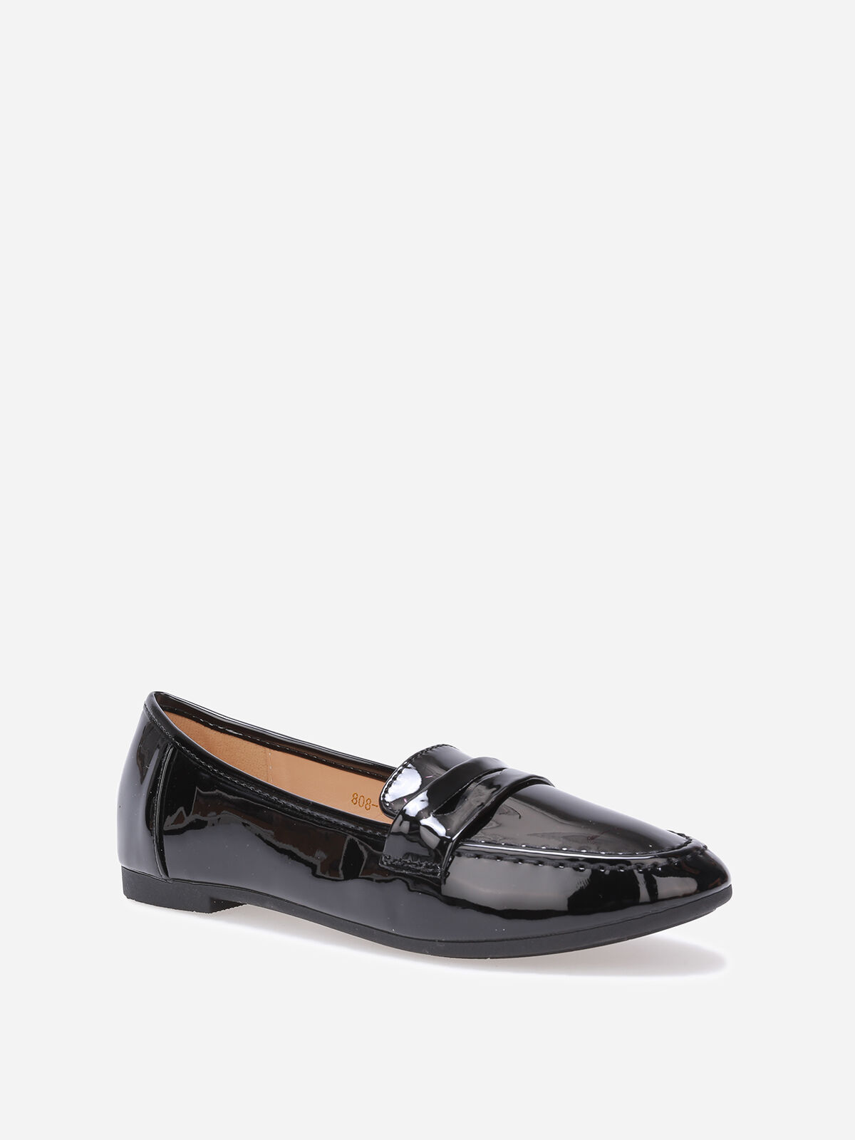 Mocassins slippers vernis- Noir