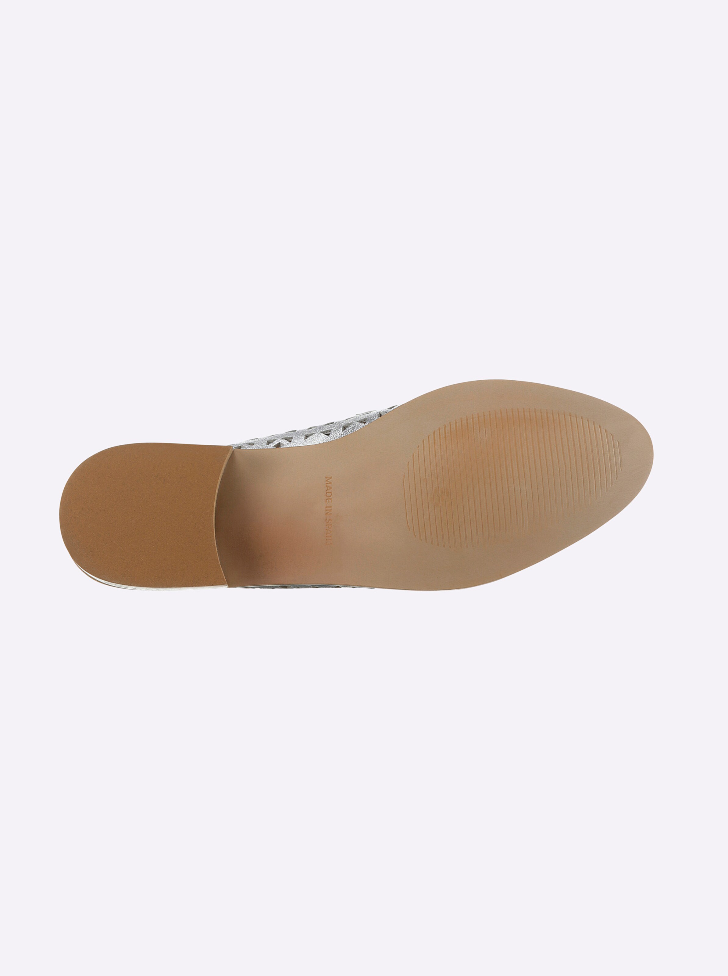heine Slipper in silberfarben
