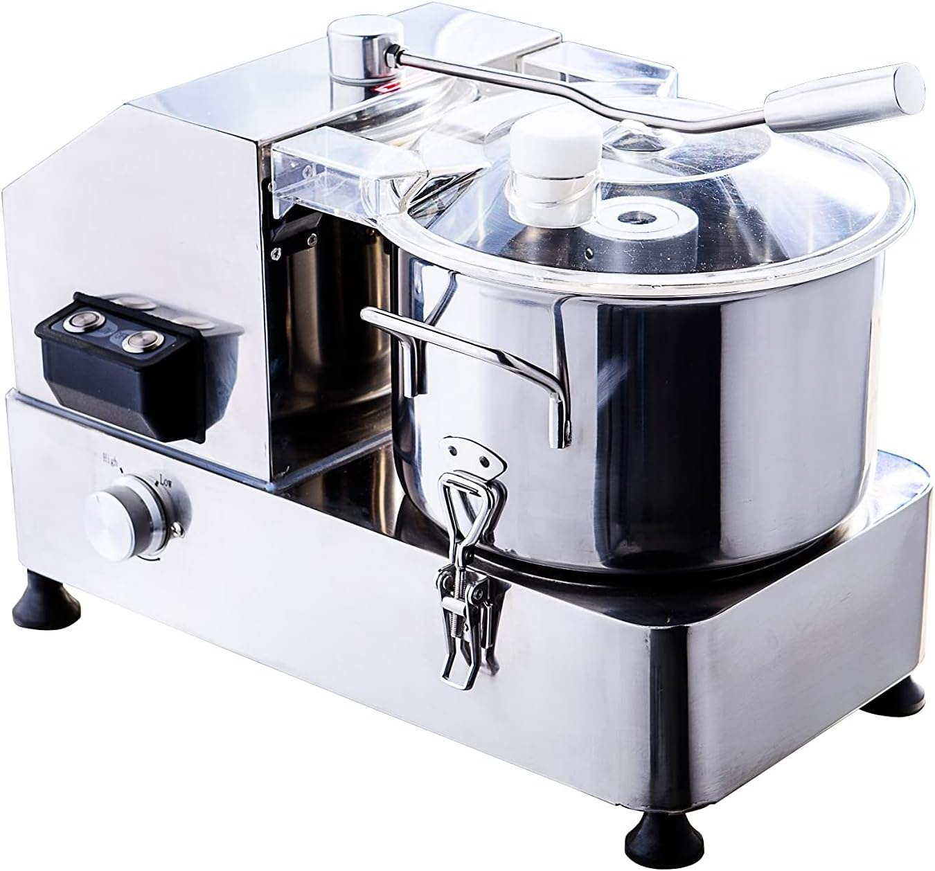 Kutter I 6L Tischkutter I Cutter für Wurst Gemüse Brot I Edelstahl I Vegetables Cutter I Profi-Kutter für Gastronomie