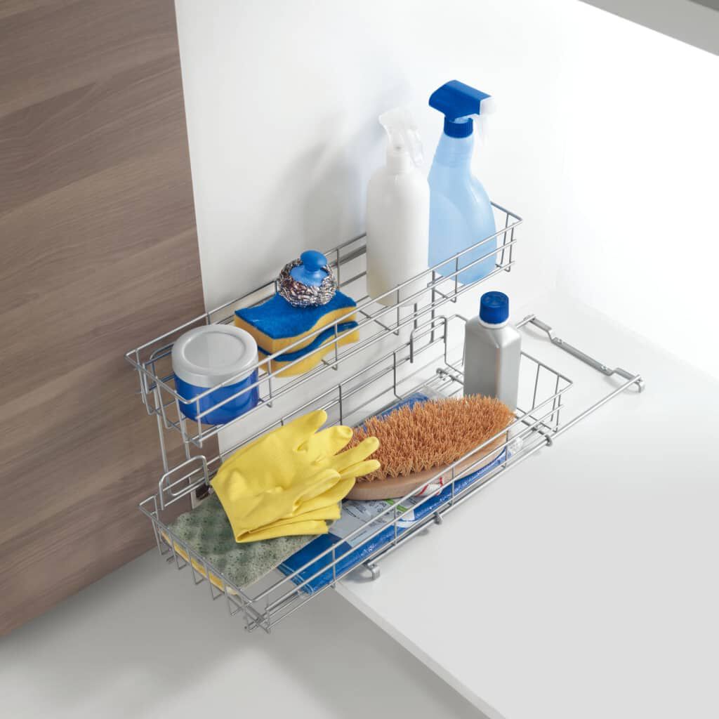 Metaltex 2-laags Limpio gootsteenorganizer