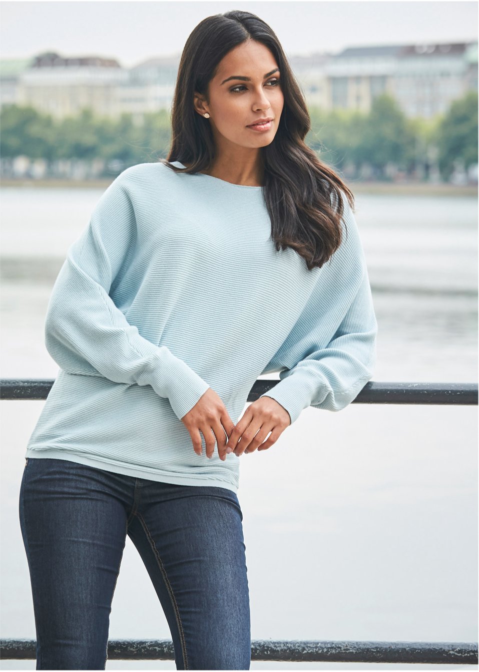Pull oversize côtelé