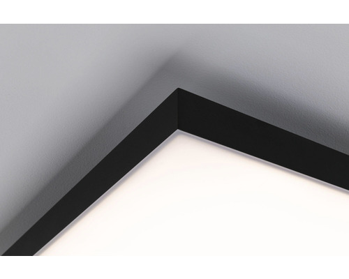 Frameloos dimbaar LED-paneel, 38,5 W, 2820 lm, 2700-6500 K, 59,5 x 59,5 cm, zwart, met afstandsbediening en nachtlampfunctie