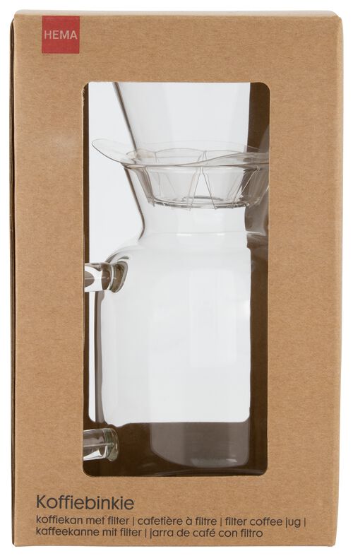 cafetière avec filtre Koffiebinkie verre 600ml