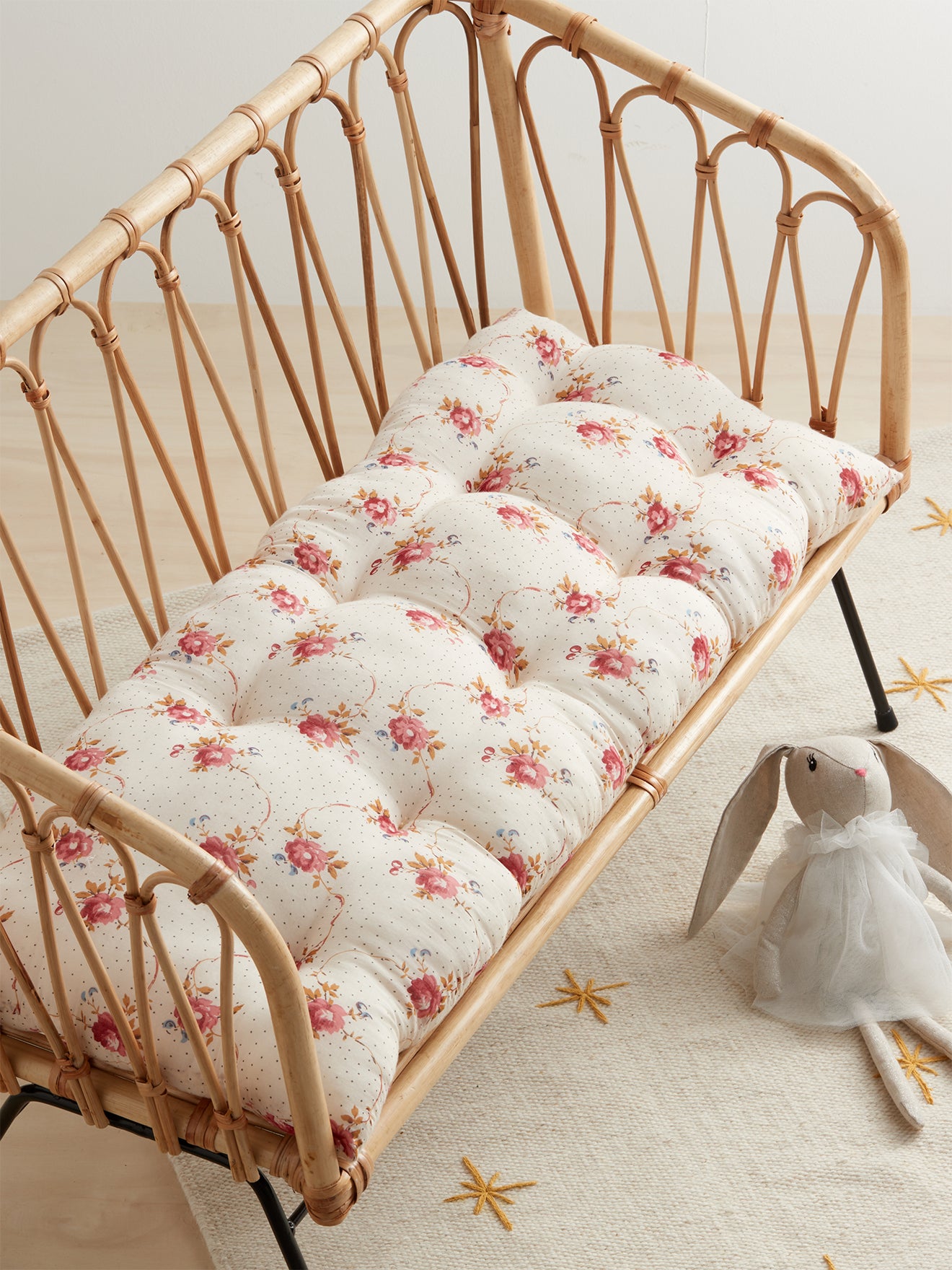 Matelas pour banquette rotin