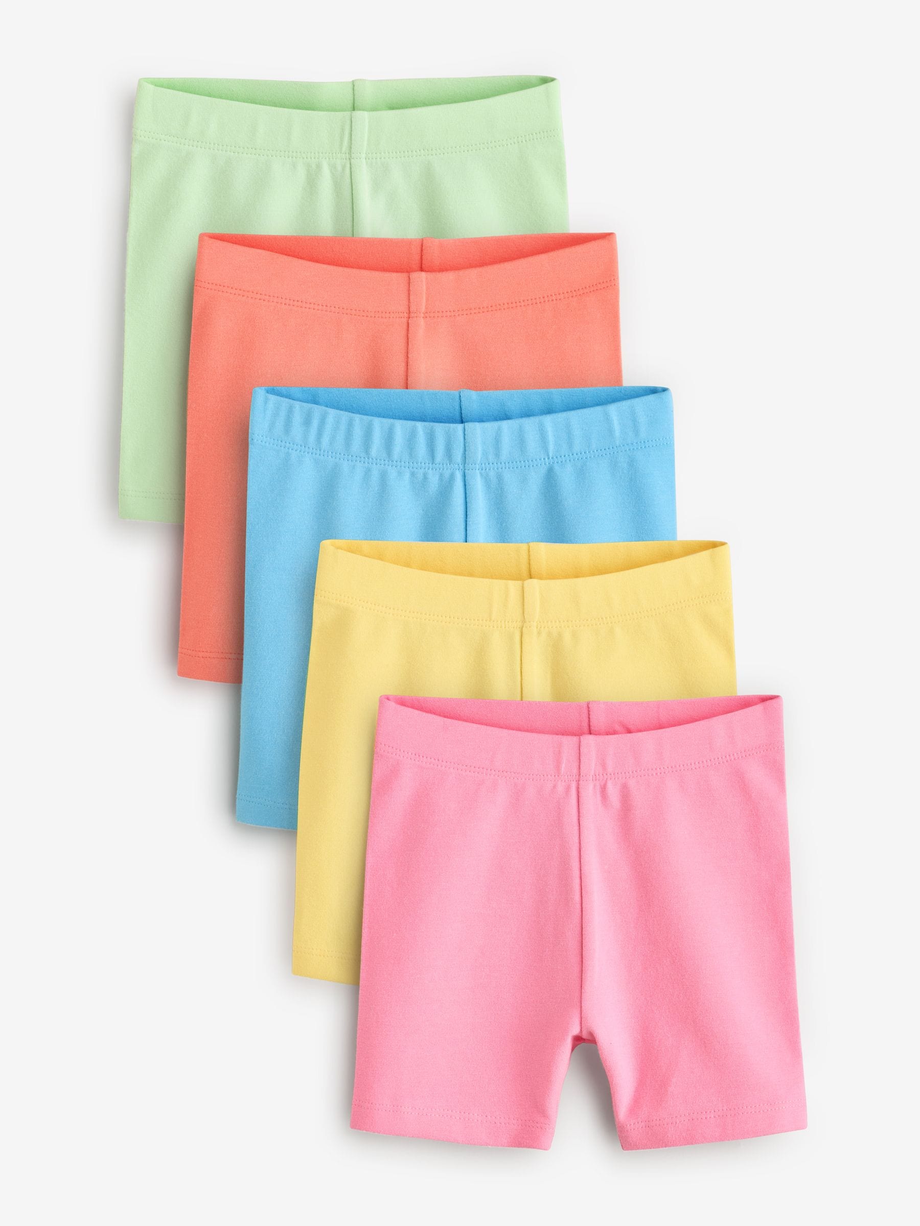 Meerkleurig - Set van 5 fietsshorts (3 mnd-7 jr)