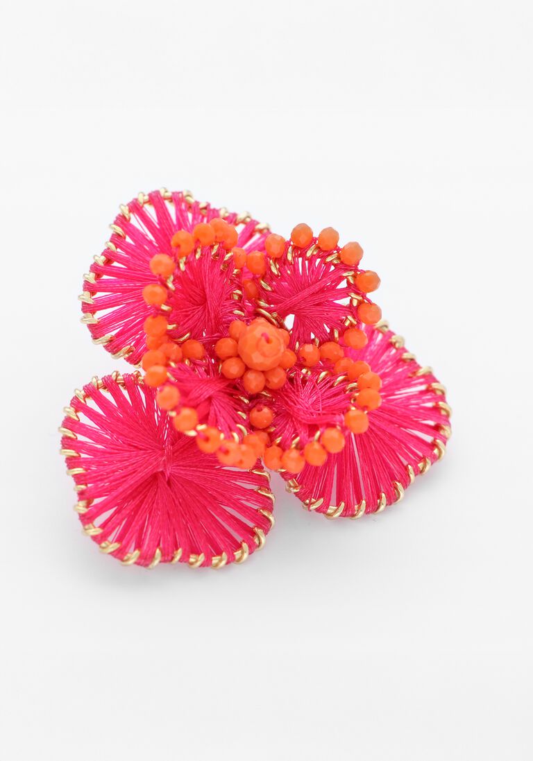 roze lott. gioielli oorbellen flower earring l
