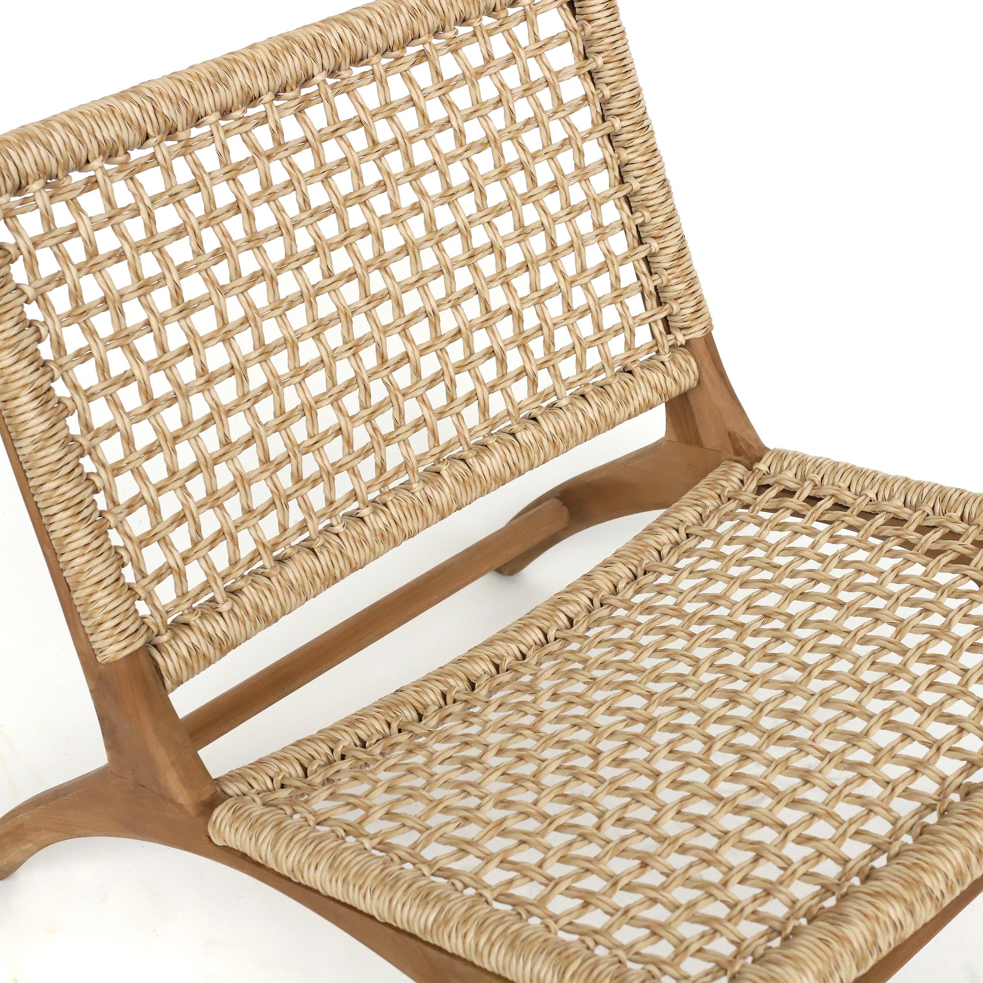 Lounge-Sessel 'Driessen' aus Teak, natur, B 65 cm, H 70 cm, L 78 cm von fischer's lagerhaus