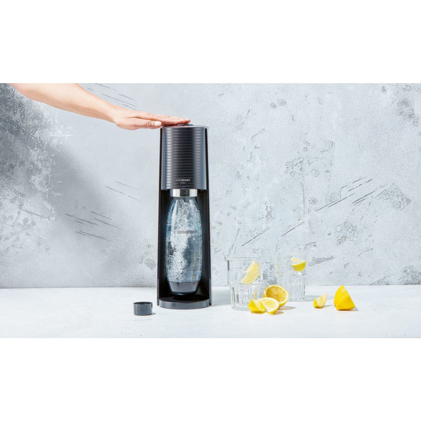 SodaStream Terra CQC schwarz 60l & Flasche