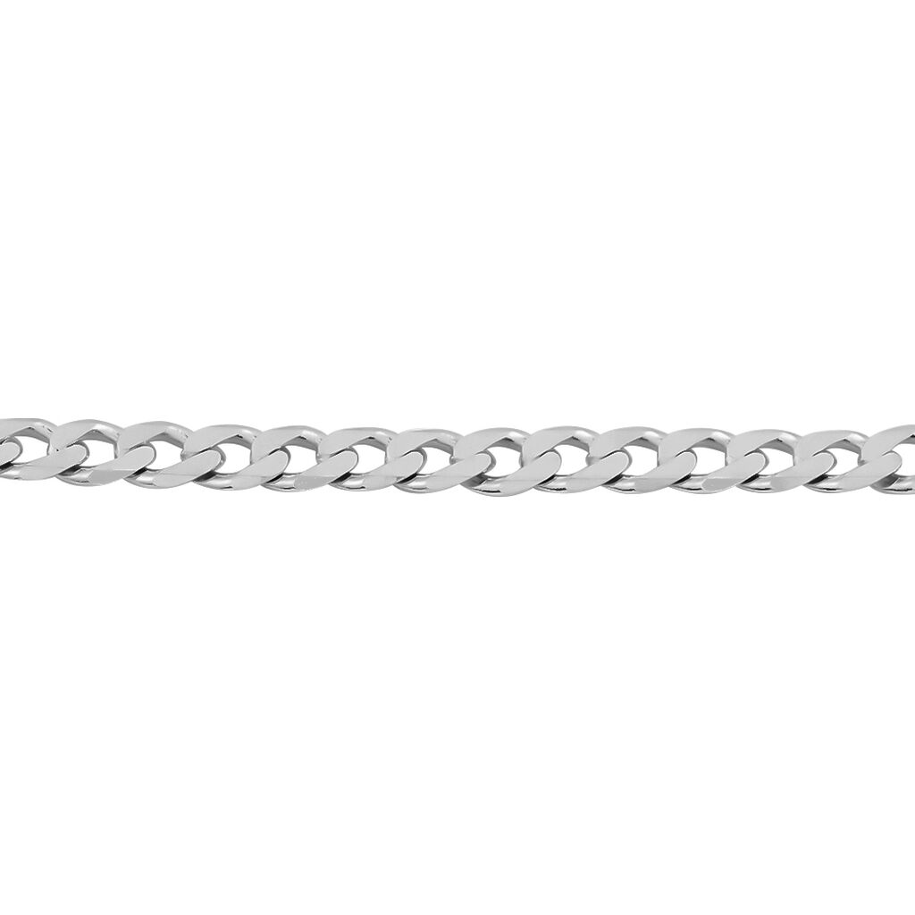 Bracelet Casper Maille Gourmette Argent Blanc