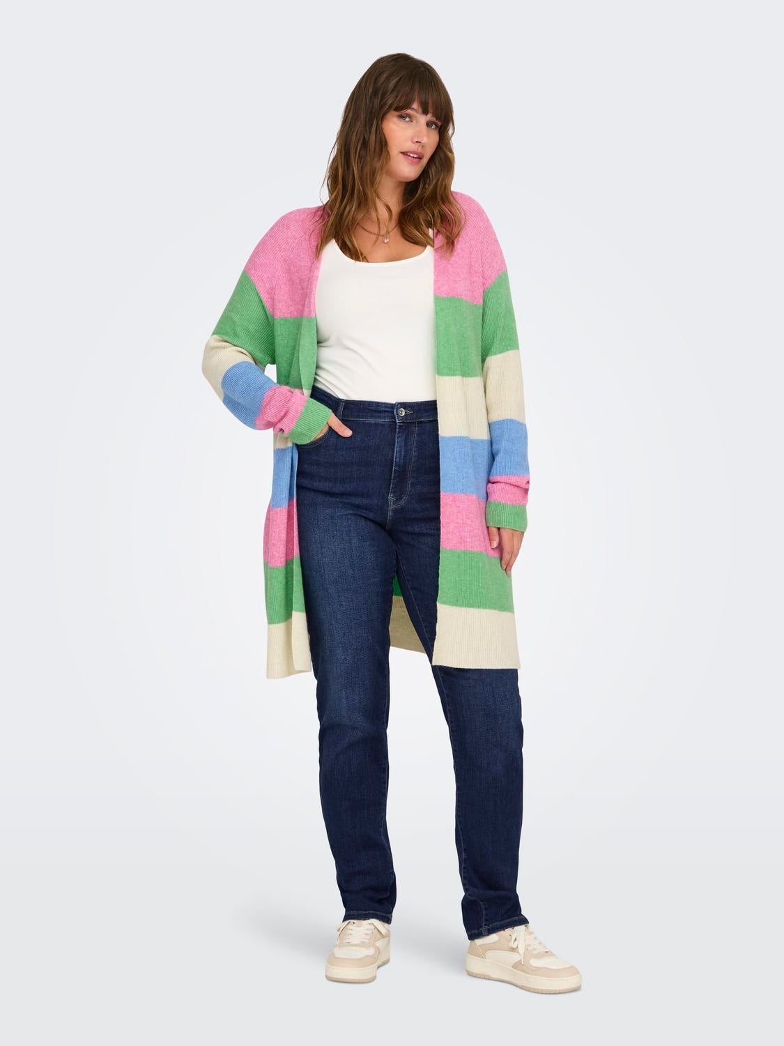 CARSUI Mittlere Taille Slim Fit Jeans Dark Blue Denim