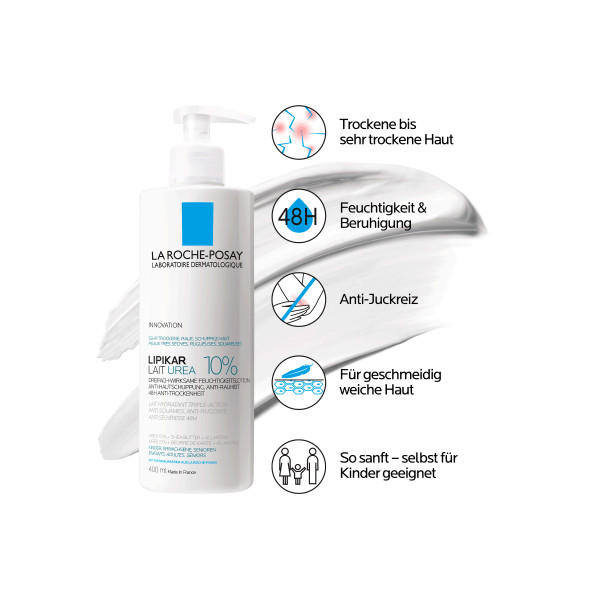 La Roche-Posay Lipikar Milch Urea 10% Milch Disp 400 ml