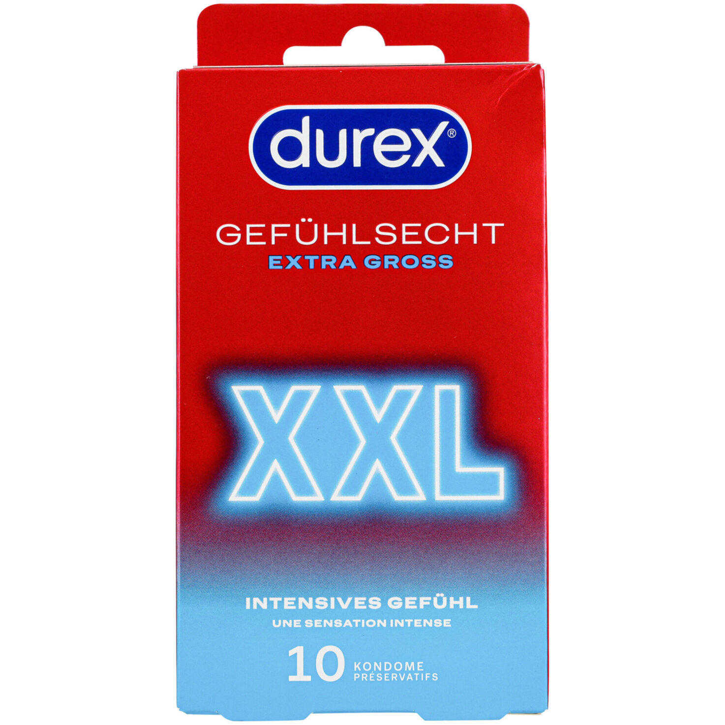 Durex Gefühlsecht XXL Kondome – 10 Stück