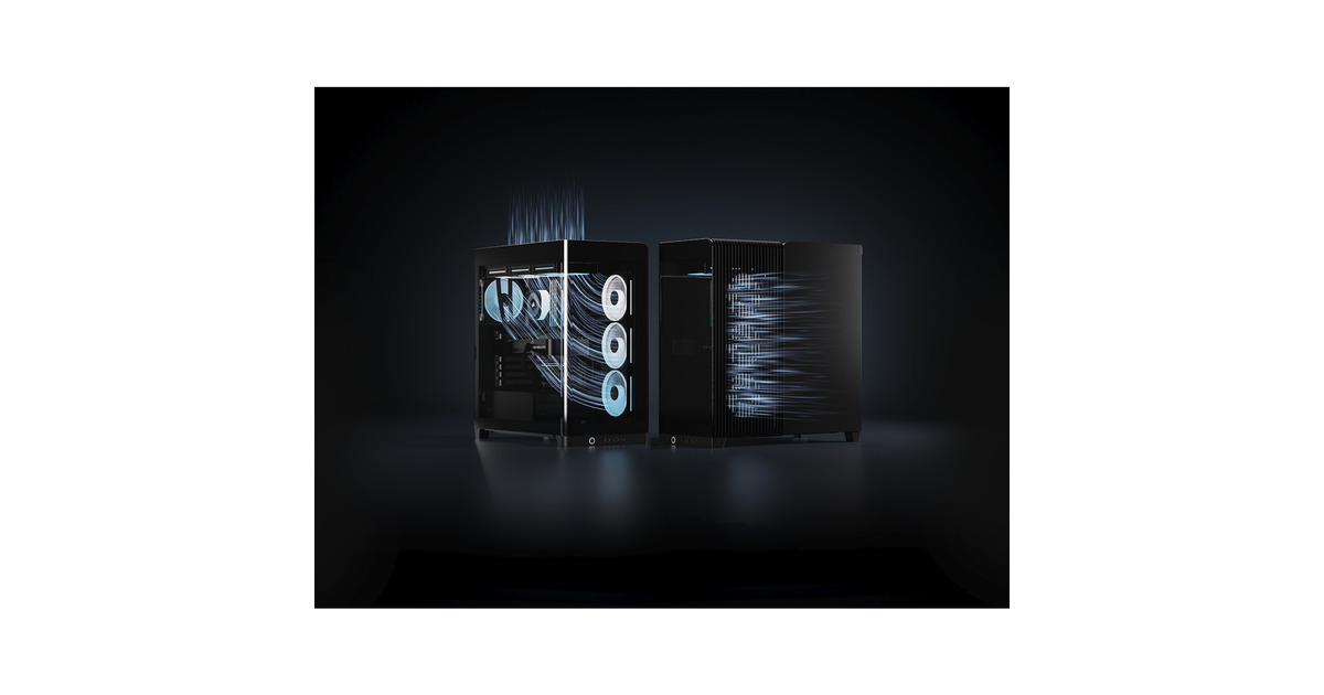 CorsairFRAME 4500X LX-R RGB LINK midi tower behuizing  (Zwart | 2x USB-A | 1x USB-C | Tempered Glass)