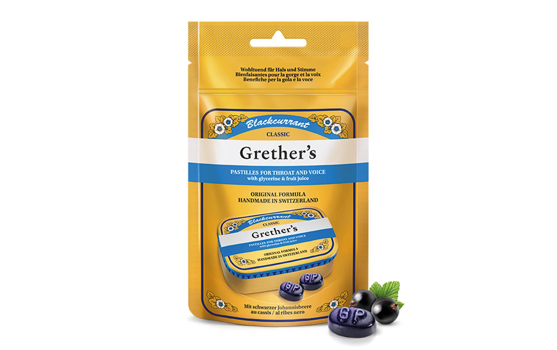 Blackcurrant refill 110 gBonbons für Hals und Rachen ohne Zucker