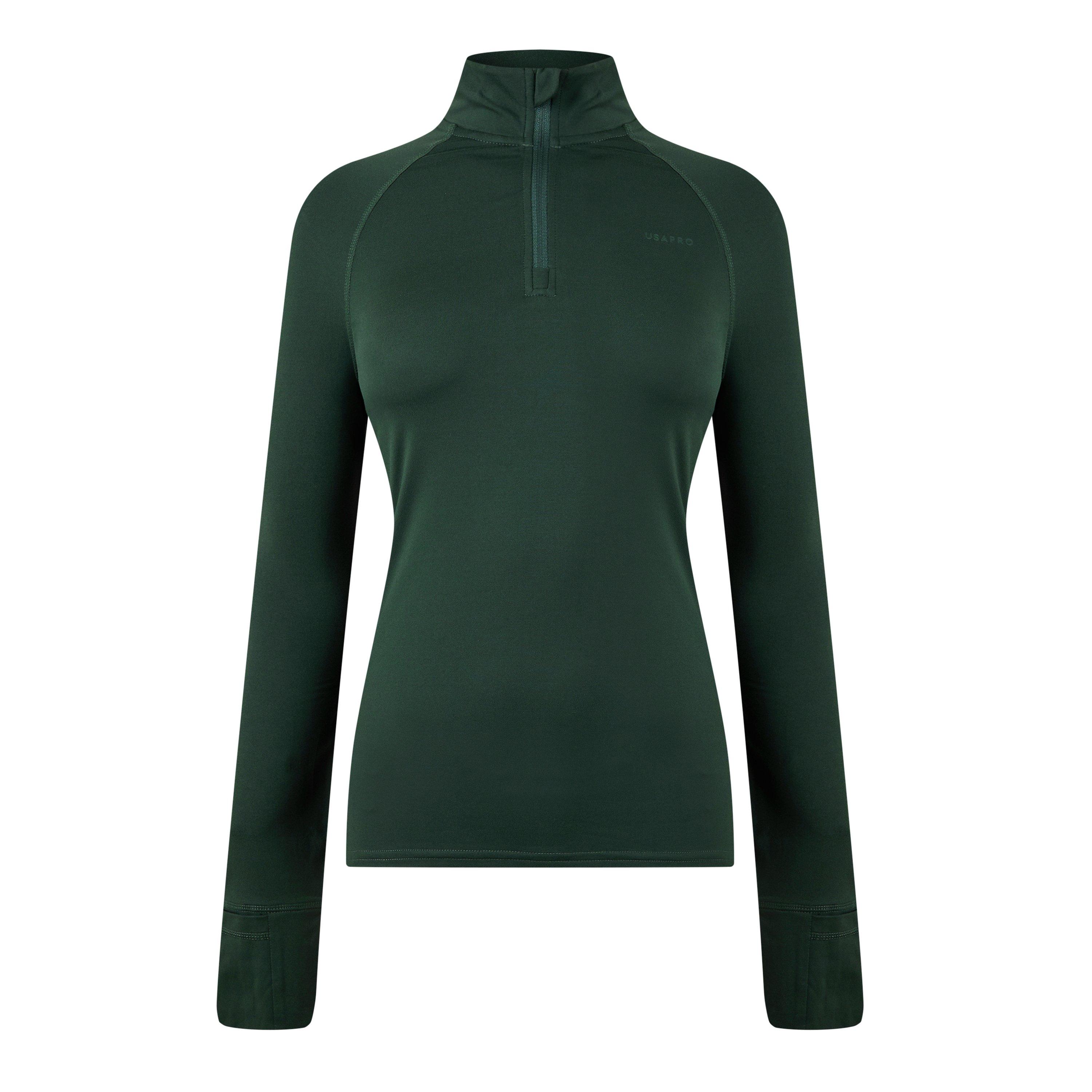 USA Pro Long Sleeve Quarter Zip Top Womens