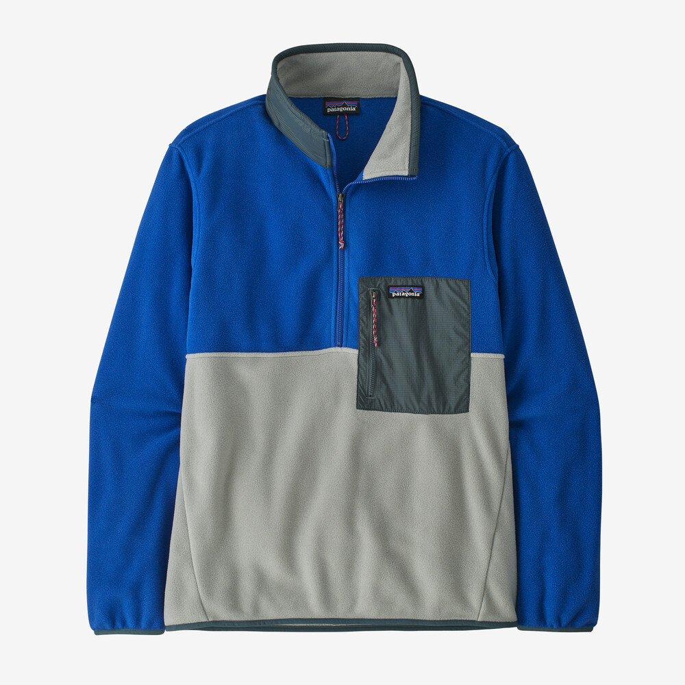 Microdini Herren-Fleecepullover mit halbem Reißverschluss