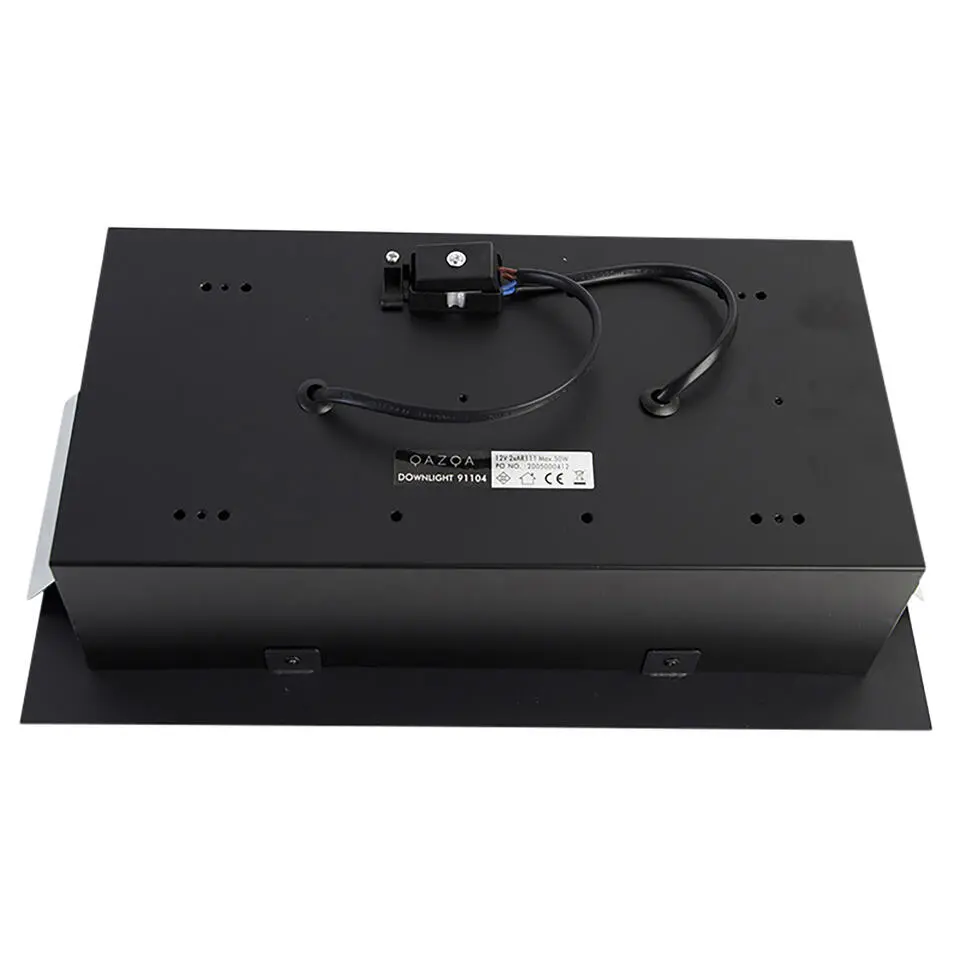 Qazqa inbouwspots oneon zwart g53