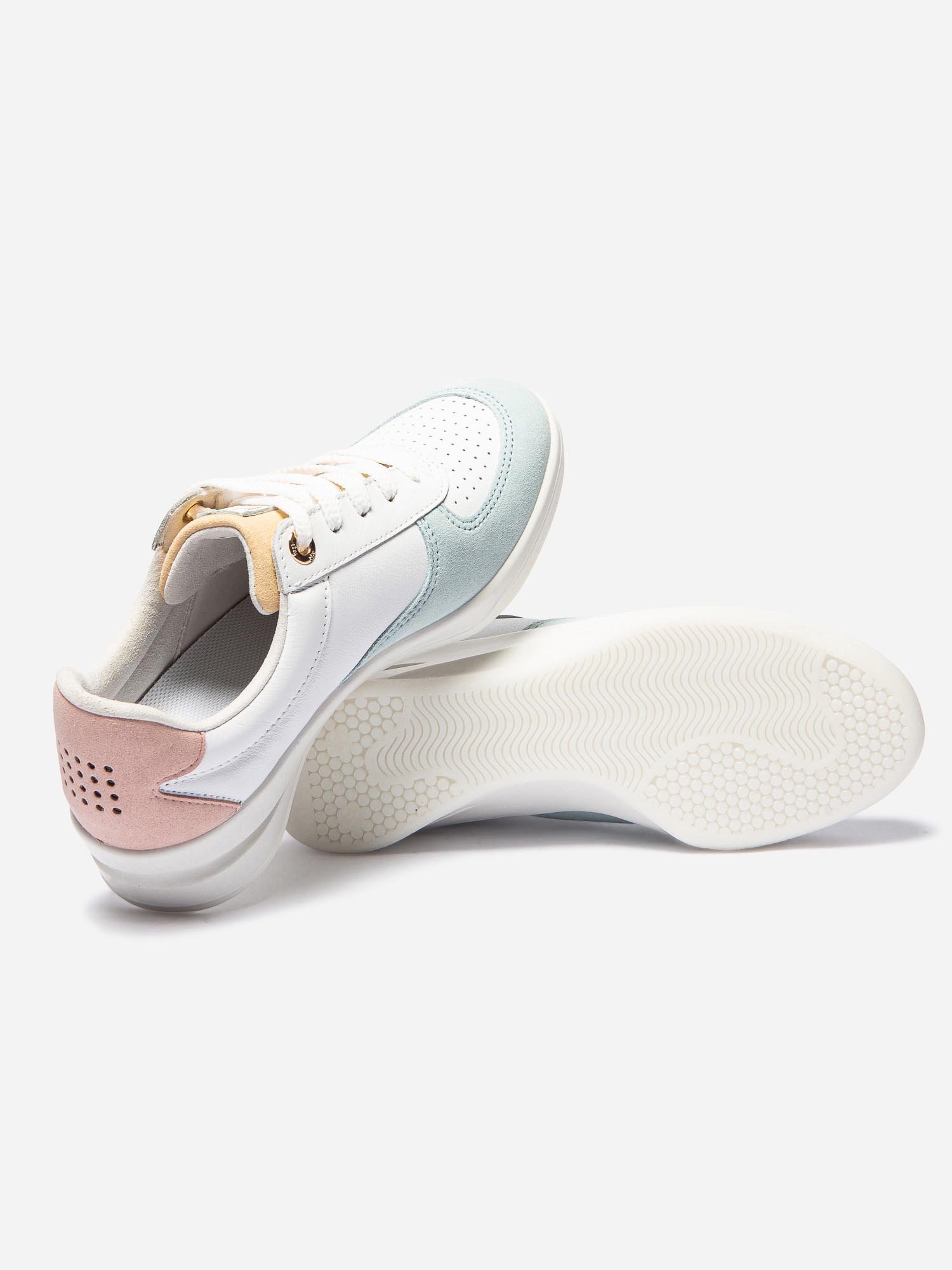 Baskets Femme Fabriquées en France Cuir Pastel